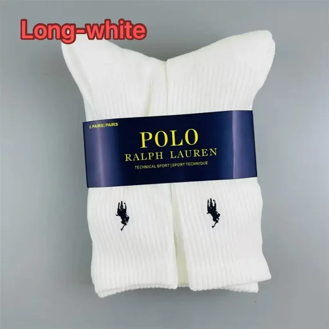 Ralph Lauren Socks (Long) | Pack of 6 | Various Colour