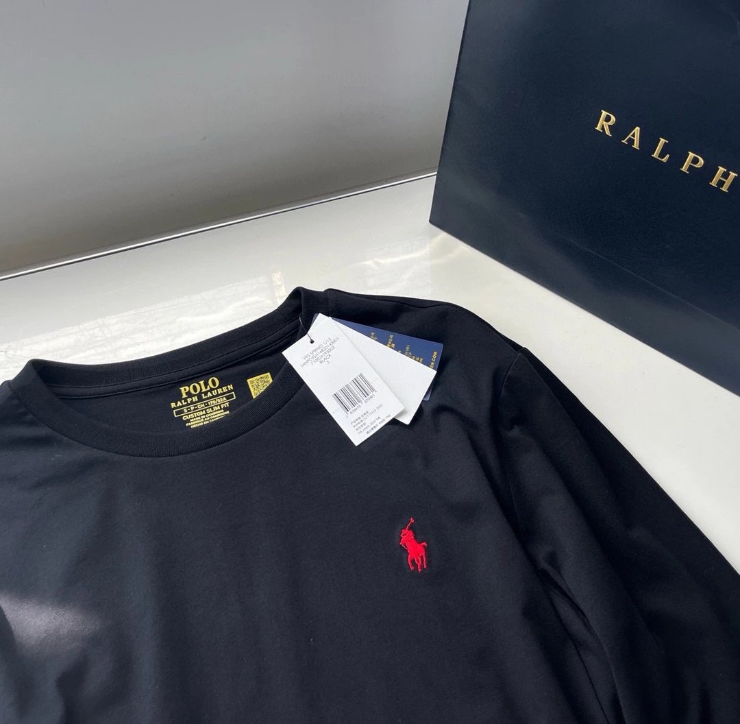 Ralph Lauren Polo Custom Slim Fit Black T-Shirt - 7