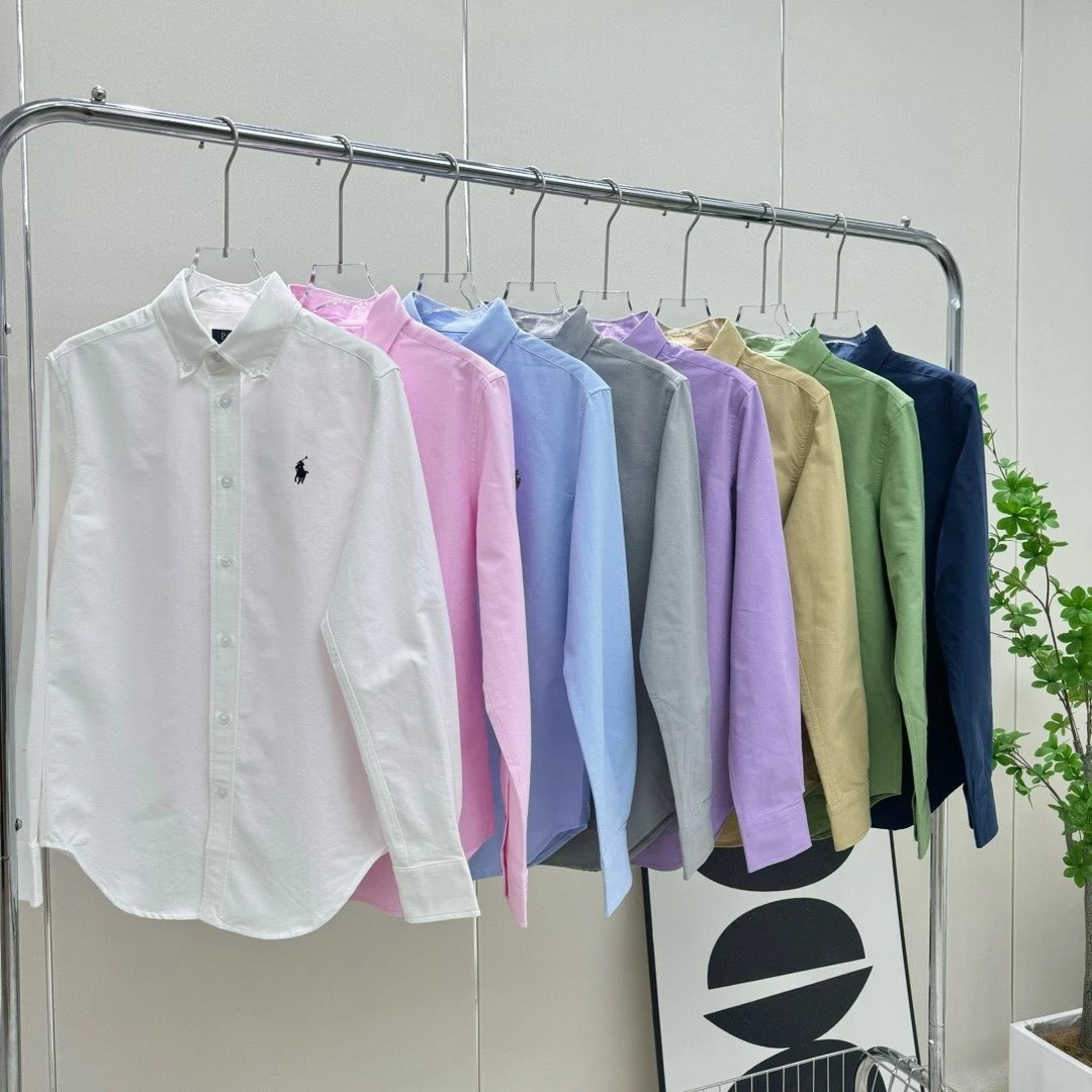 Men's Long Sleeve Polo Shirt - Classic Fit in Multiple Colors