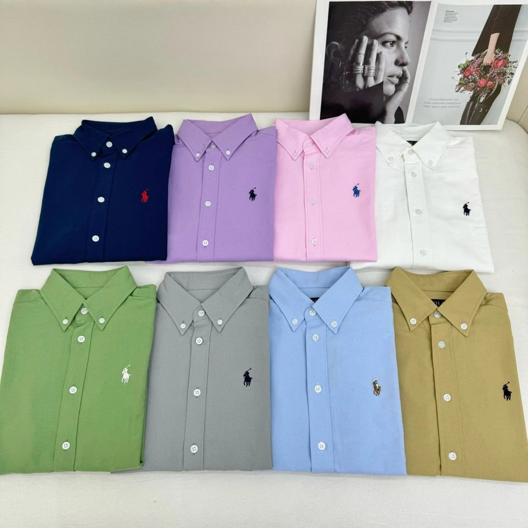 Men's Long Sleeve Polo Shirt - Classic Fit in Multiple Colors