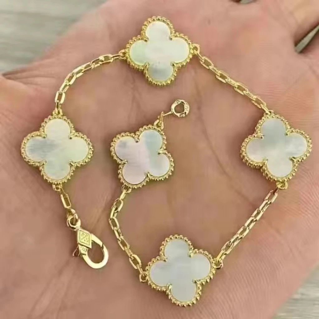 White Agate - Gold