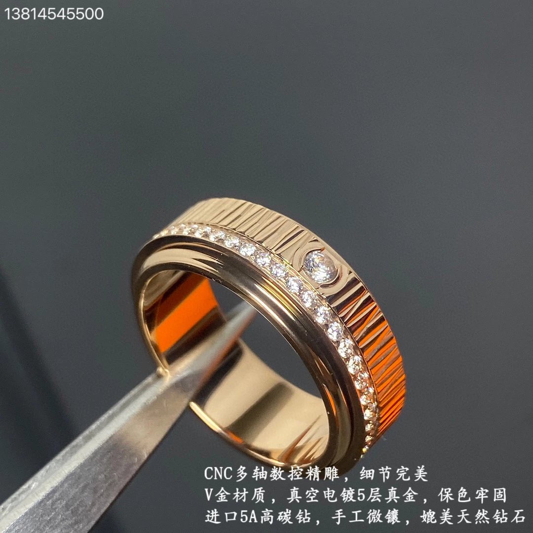 Threaded Full Diamond - Rose Gold