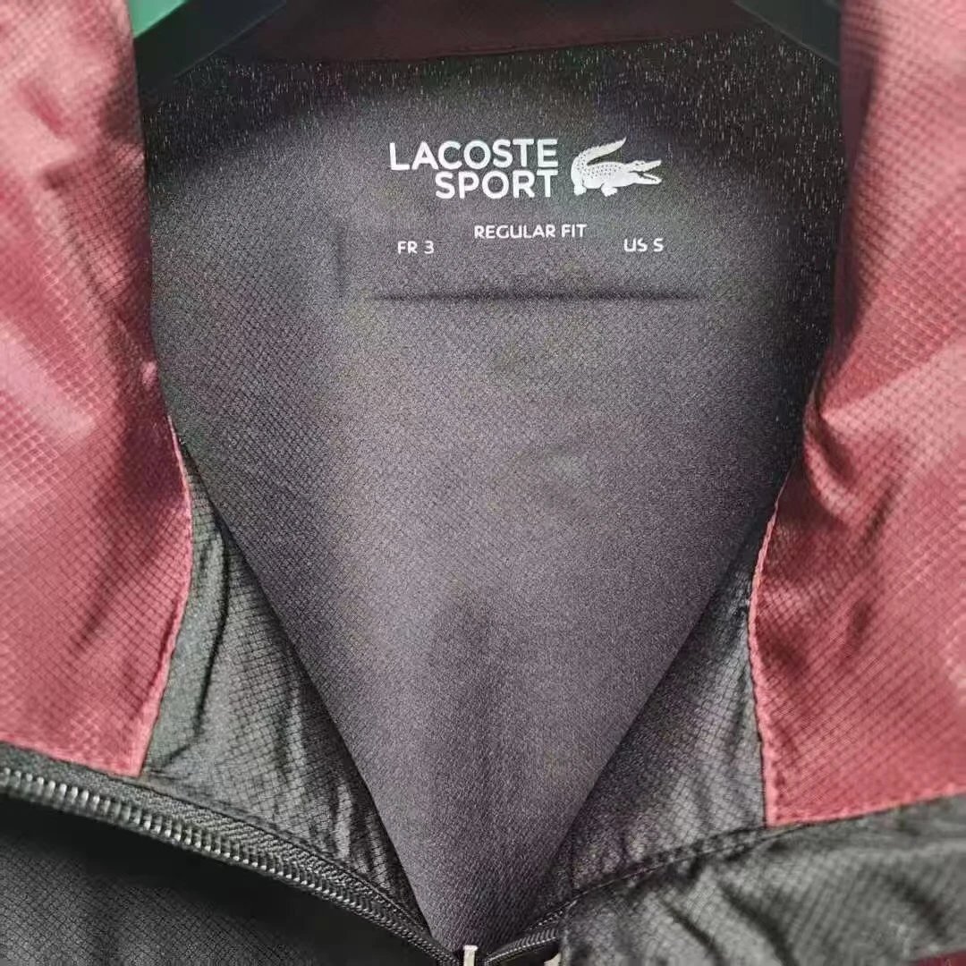 Lacoste Sport Windbreaker and Track Pants Set Navy with Mint Grid Panel Tracksuit - 5
