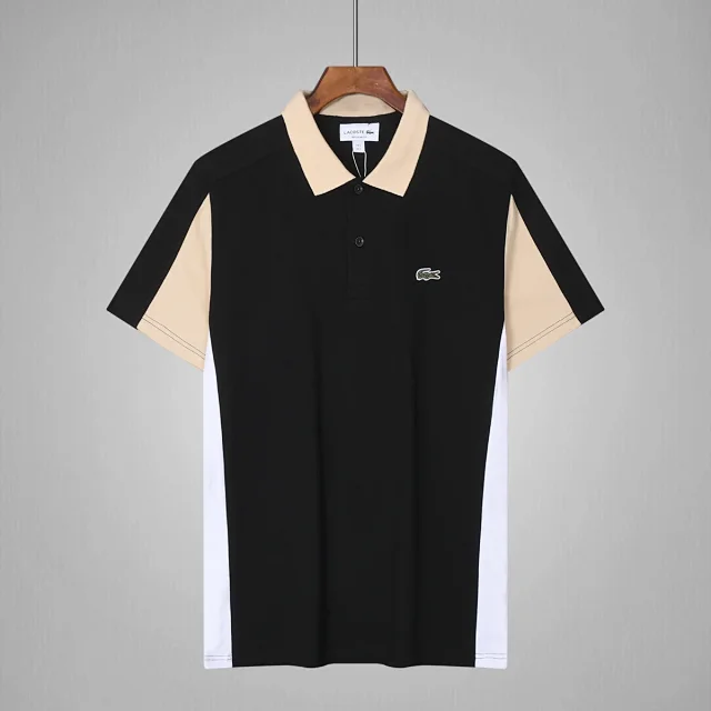 Lacoste Shirts Short-Sleeve Polo Shirt with Lettered Collar product detail image 17