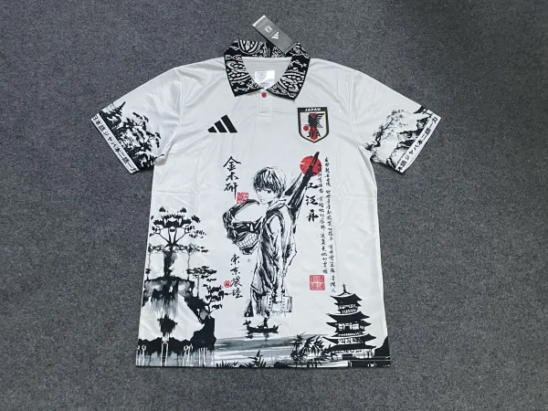 Adidas Japan National Team 2023 Away Jersey Black Multicolor - 16