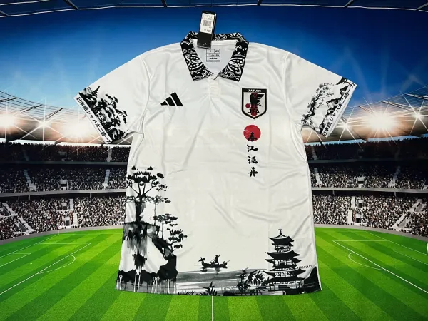 Adidas Japan National Team 2023 Away Jersey Black Multicolor - 39