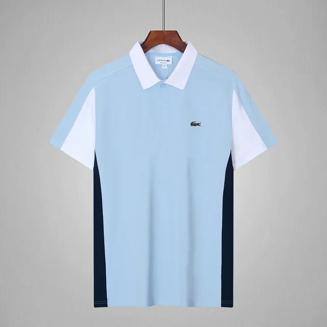 Lacoste Shirts Short-Sleeve Polo Shirt with Lettered Collar product detail image 19