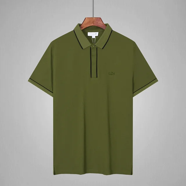 Lacoste Shirts Short-Sleeve Polo Shirt with Lettered Collar product detail image 23