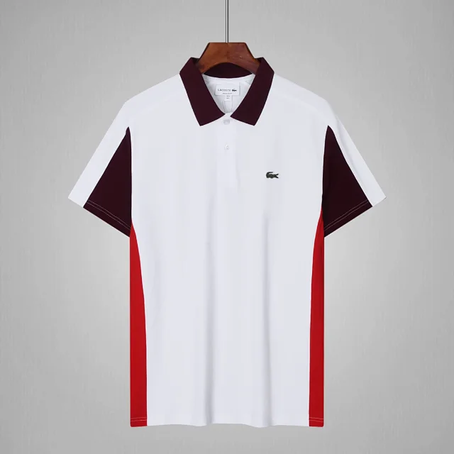 Lacoste Shirts Short-Sleeve Polo Shirt with Lettered Collar product detail image 18