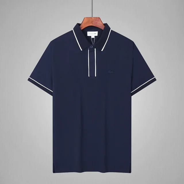 Lacoste Shirts Short-Sleeve Polo Shirt with Lettered Collar product detail image 22