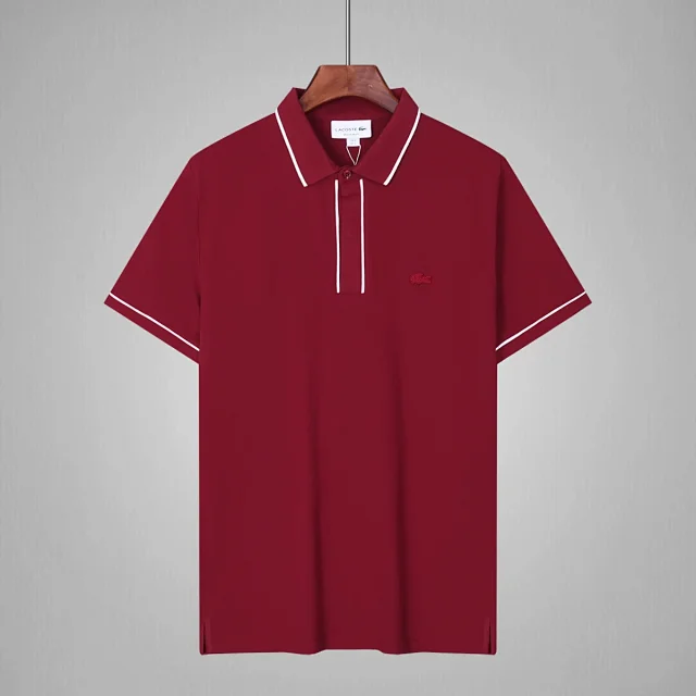 Lacoste Shirts Short-Sleeve Polo Shirt with Lettered Collar product detail image 20
