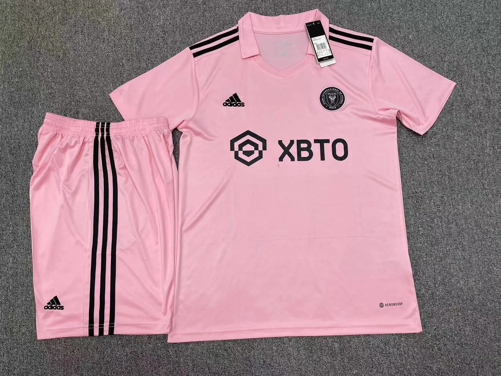 Adidas Inter Miami CF 2024 Third Kit Black Pink Jersey Set - 27