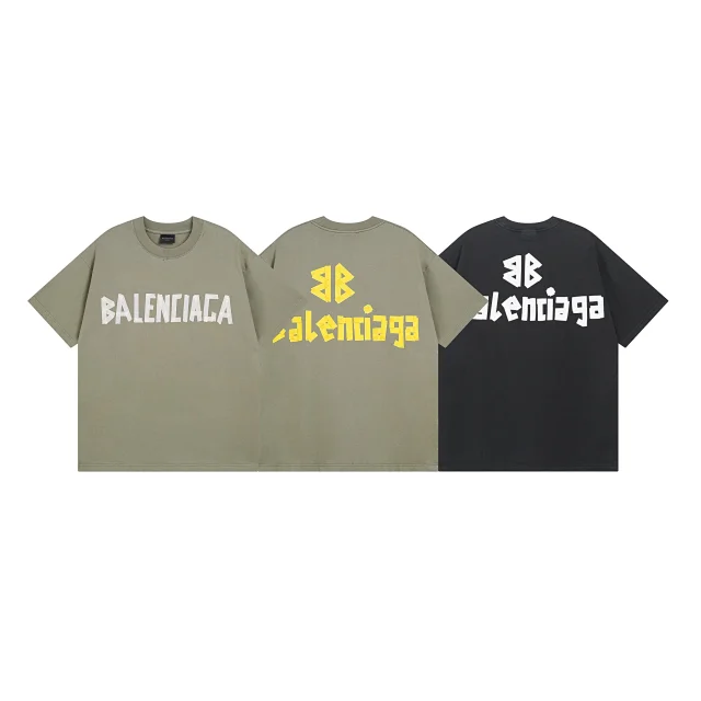 Balenciaga T-Shirts Oversized logo graphic T-shirt product detail image 30