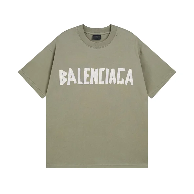 Balenciaga T-Shirts Oversized logo graphic T-shirt product detail image 21