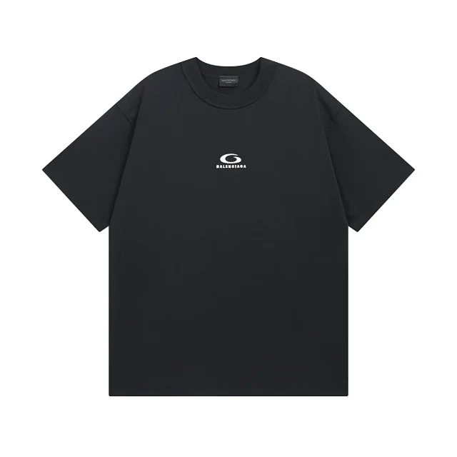 Balenciaga T-Shirts Oversized logo graphic T-shirt product detail image 28