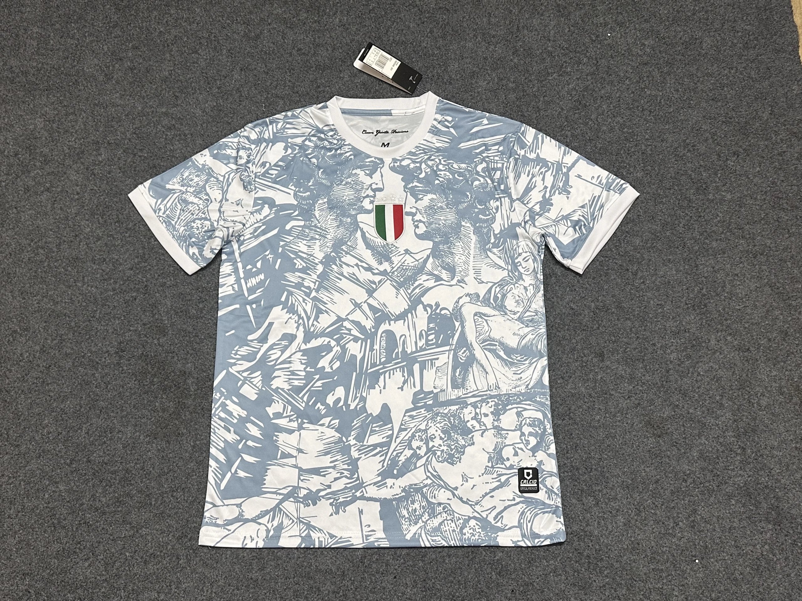 FIGC Federazione Italiana Giuoco Calcio x Ciro Giunta Passione Art Print T-Shirt