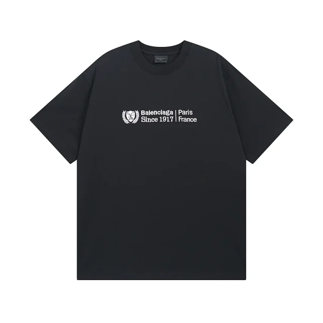 Balenciaga T-Shirts Oversized logo graphic T-shirt product detail image 27
