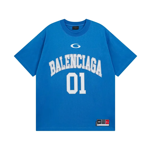 Balenciaga T-Shirts Oversized logo graphic T-shirt product detail image 25