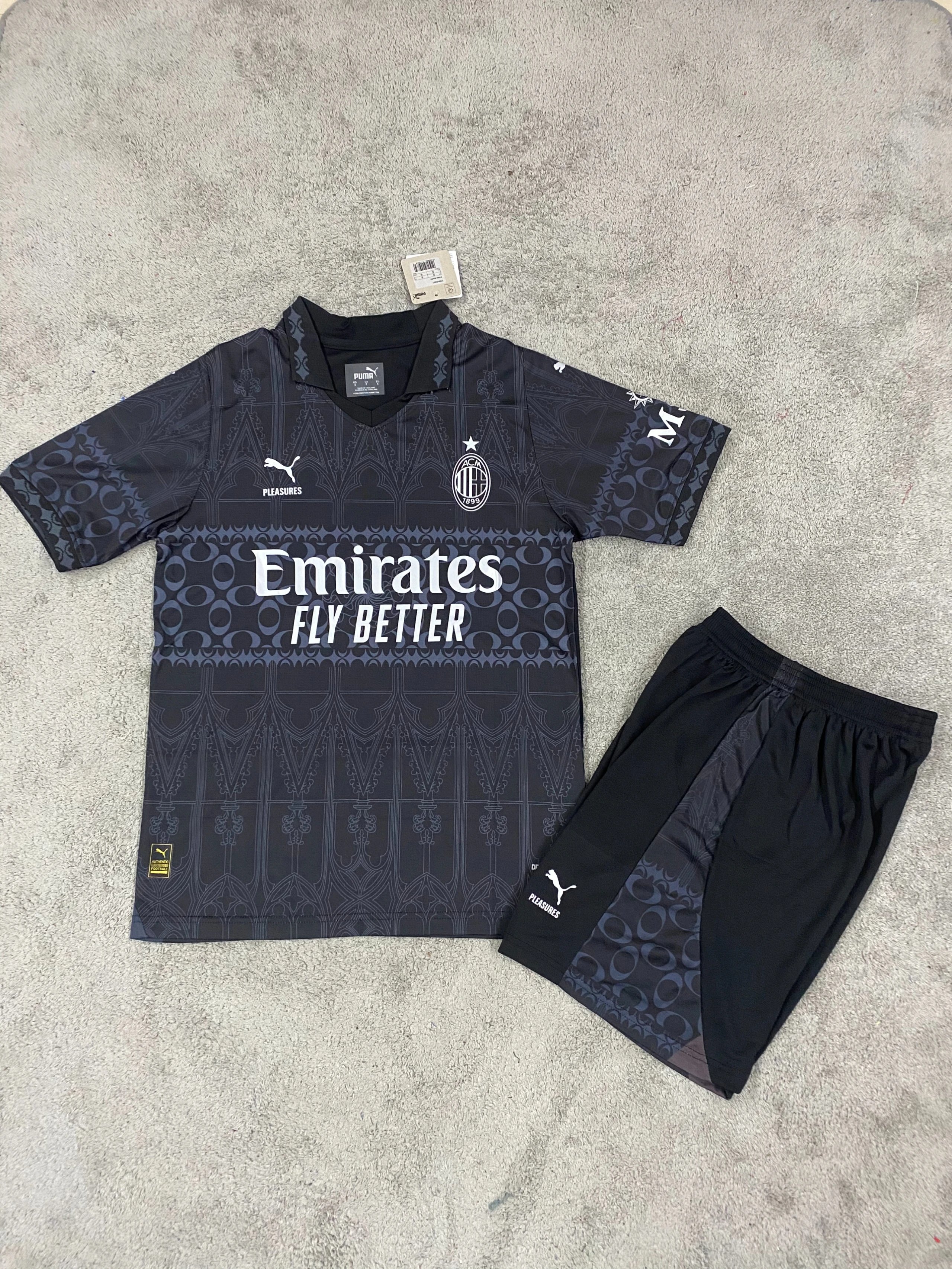 Adidas Inter Miami CF 2024 Third Kit Black Pink Jersey Set - 34