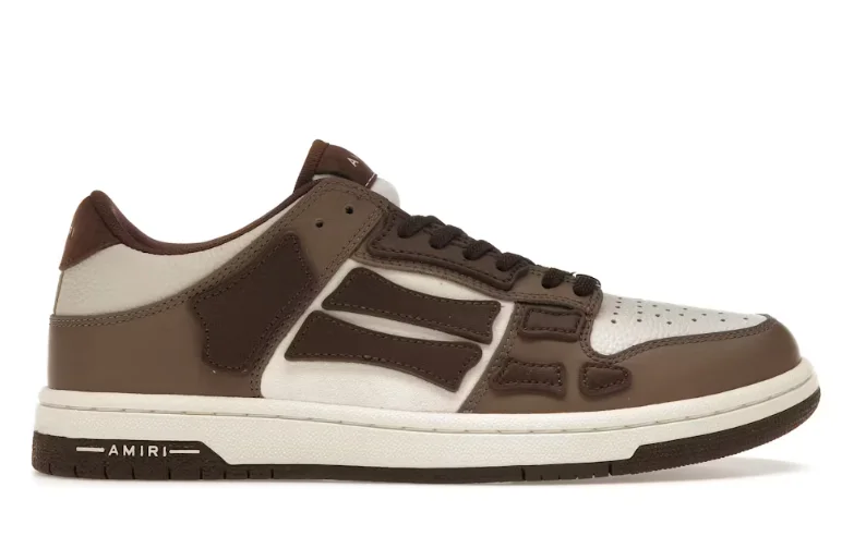 AMIRI Skel Low Top Marrón Bajo