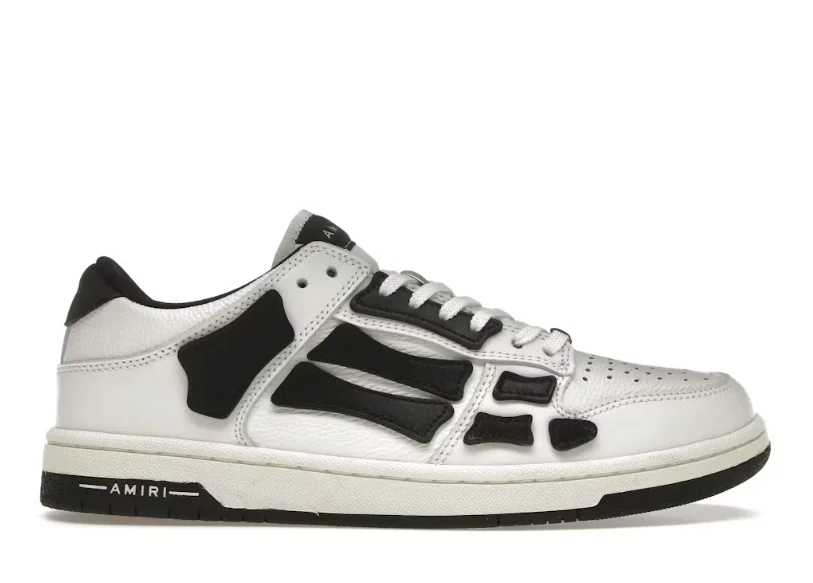 AMIRI Skel Top Low Blanco Negro Blanco