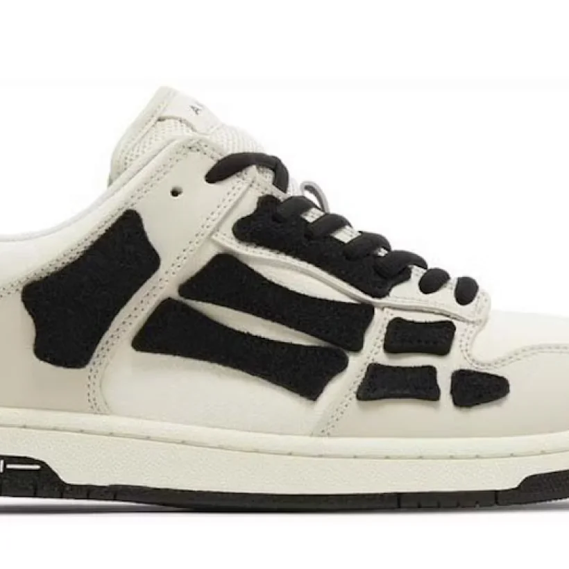 AMIRI Skel Top Low Beige Black