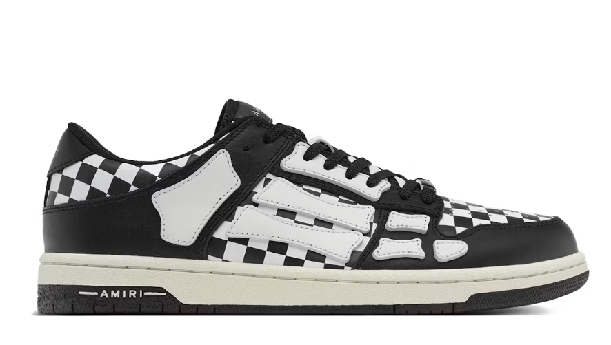 Amiri Star Black White Checkered Sneakers