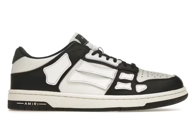 AMIRI Skel Top Low Negro Blanco