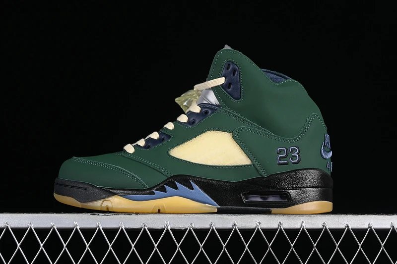 Jordan Air Jordan 5 Visible Green Yellow Sneakers