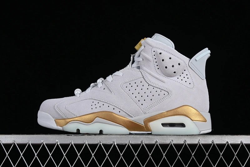 Jordan Air Jordan 6 Image White Gold Sneakers