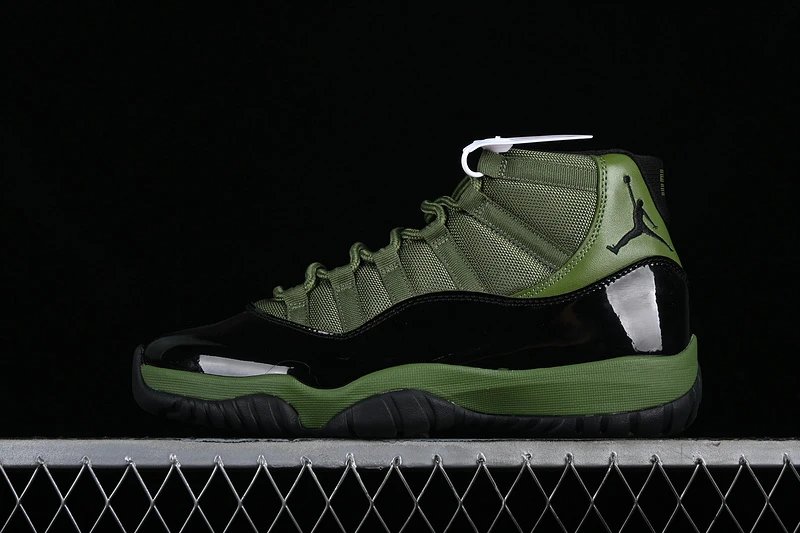 Jordan Air Jordan 11 Image Olive Green Sneakers