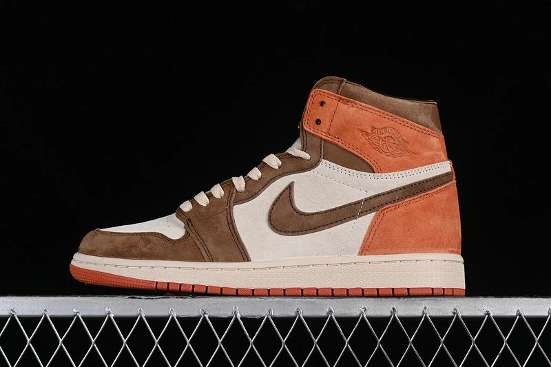 Jordan Air Jordan 1 High Brown Orange Sneakers