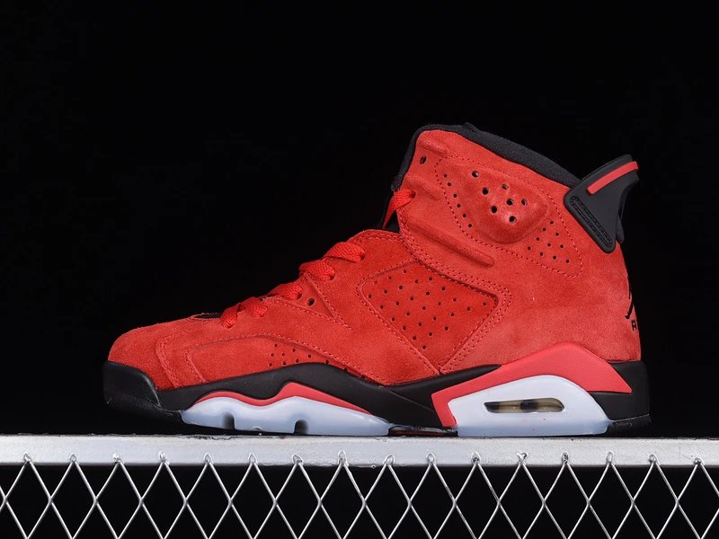 Jordan Air Jordan 6 Image Red Black Sneakers