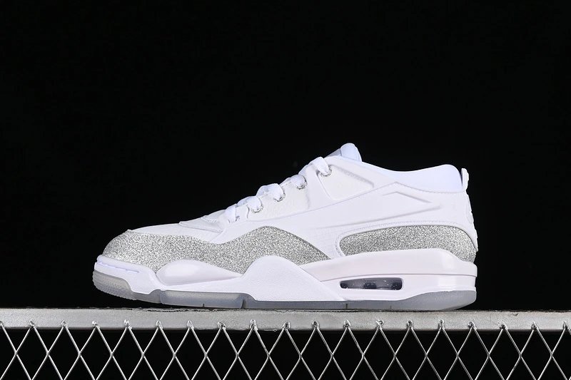 Jordan Air Jordan 4 Image White Metallic Silver Sneakers