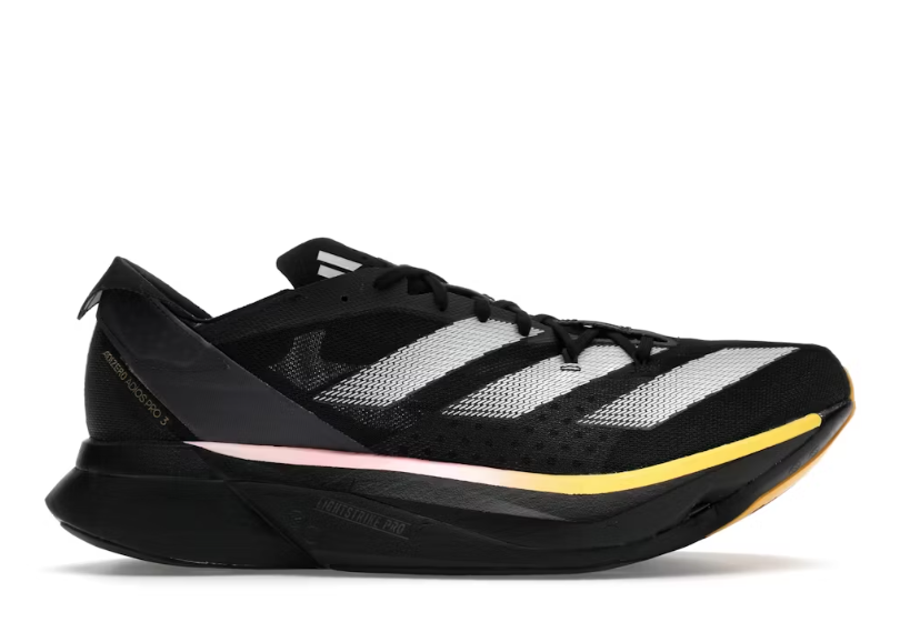 Adidas Adizero Adios Pro 3 Black White Sneakers