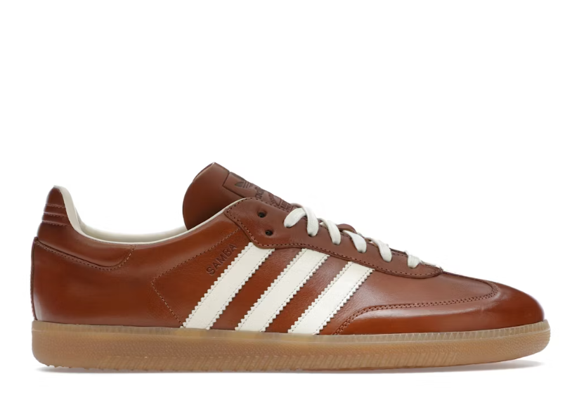 Adidas Samba Brown White Sneakers