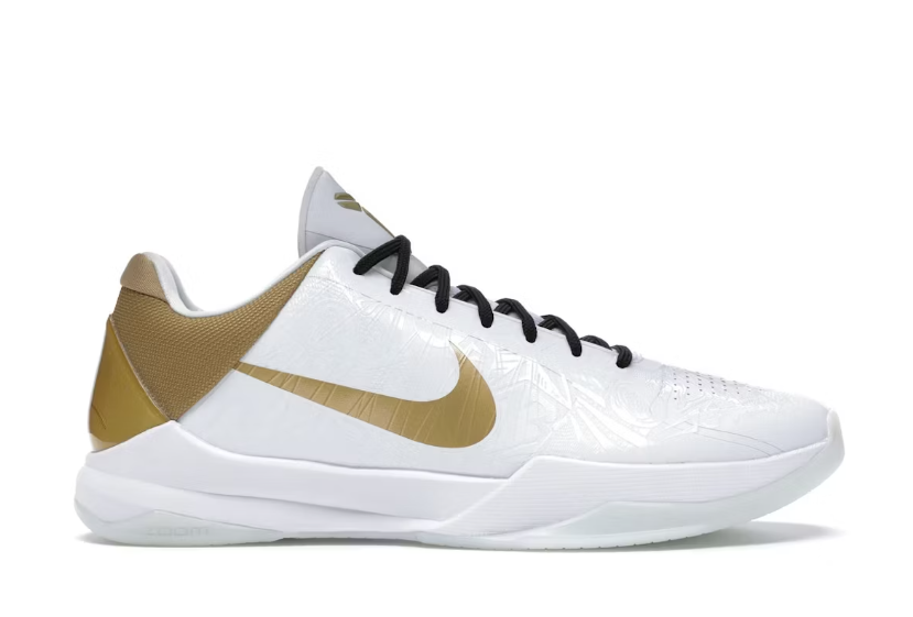 Nike Kobe 5 Protro White Gold Sneakers
