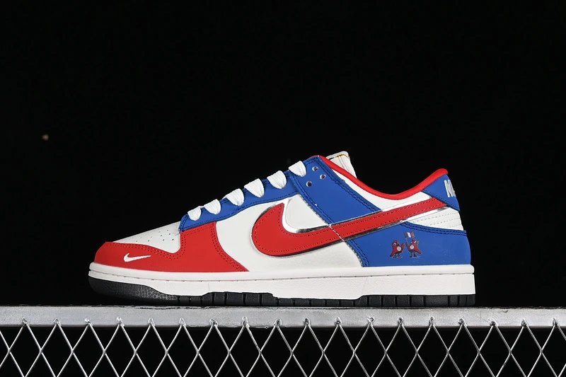 Nike Dunk Low Red Blue White Sneakers
