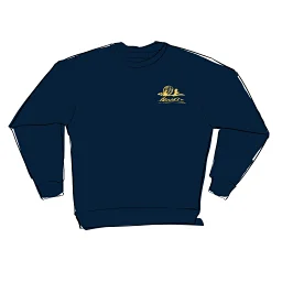 thumbnail for ALD cotton loose-fitting multi-threaded crewneck sweatshirt