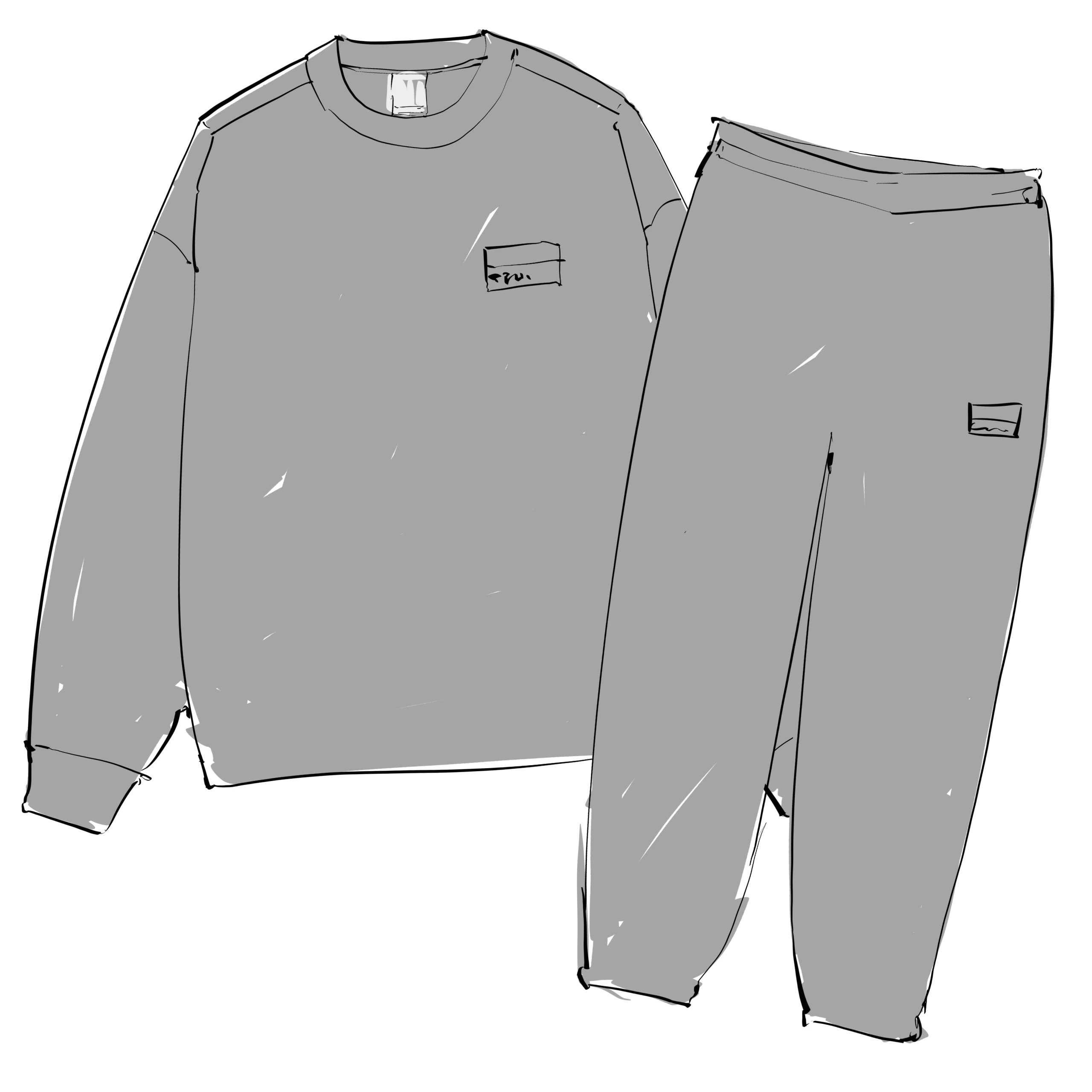 22FW stu Tracksuit sweatshirt and sweatpants set