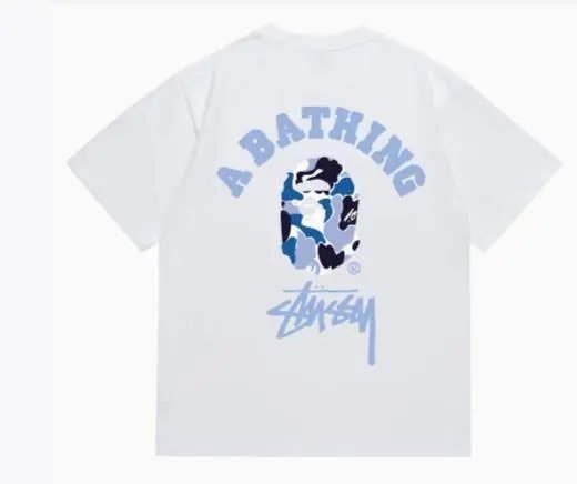 Bape x Stussy Tee — 213 White colorway — USFans Spreadsheet photo