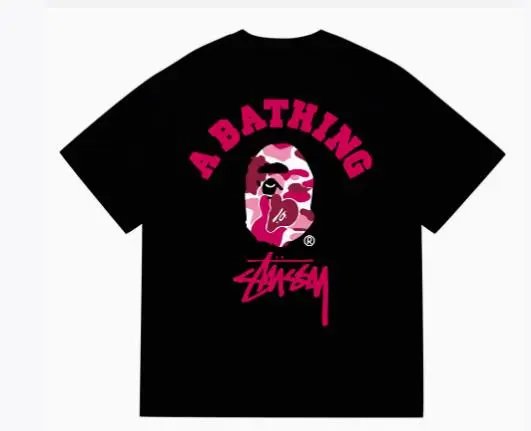 Bape x Stussy Tee — 214 black colorway — USFans Spreadsheet photo