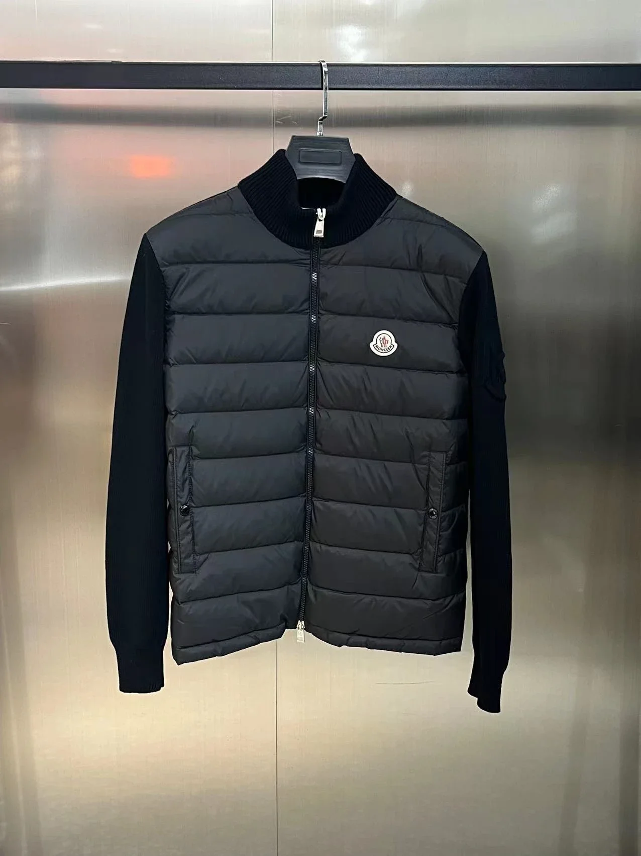 Moncler Tricot Hybrid Zip Cardigan