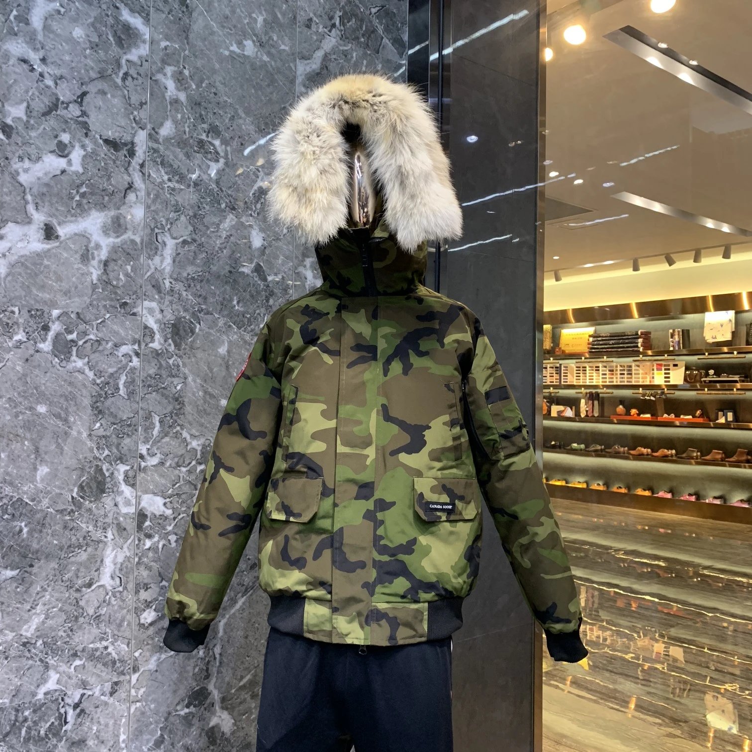 Canada Goose Wyndham Jacket — camouflage colorway — USFans Spreadsheet photo