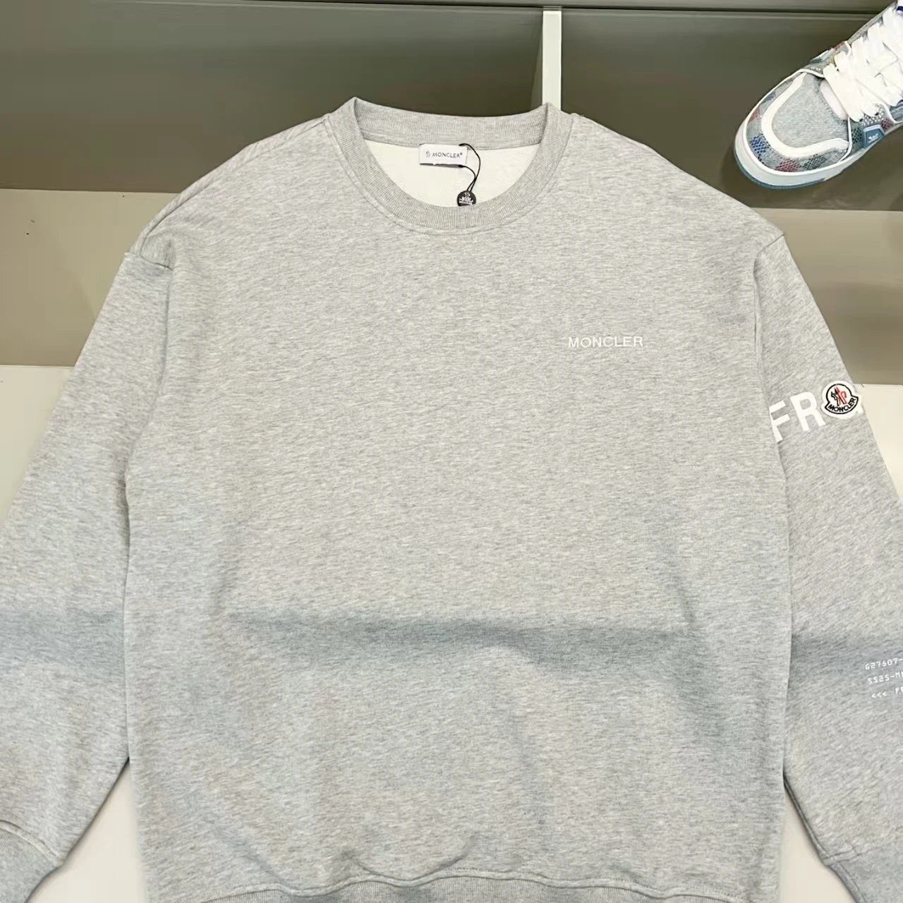 Moncler Hoodie — grey colorway — USFans Spreadsheet photo