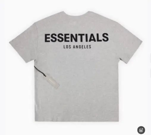 Essentials Oversized Tee — Los Angeles-Ash colorway — USFans Spreadsheet photo