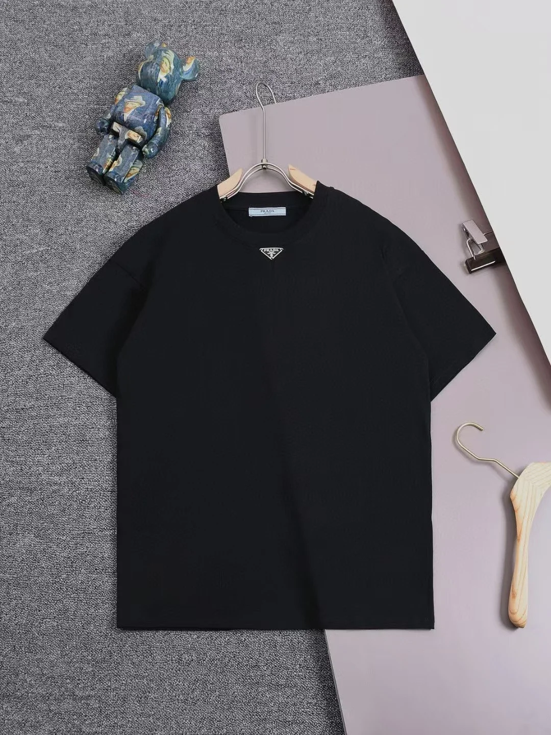 Prada's Classic Triangle Logo T-Shirt