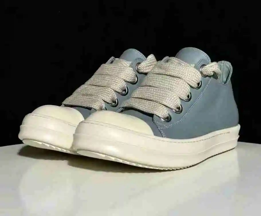 Rick Owens Low Blue Jumbo Lace Shoes — 3 colorway — USFans Spreadsheet photo