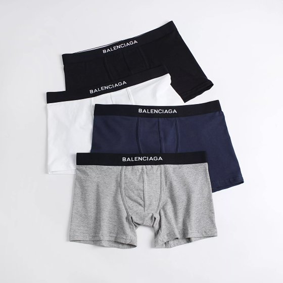Balenciaga Long Leg Version TF Men Cool Boxers Underwear Balenciaga Long Style Men's Pure Cotton Flat Corner Underwear