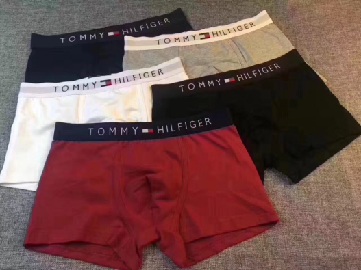 Tommy Men Cool Boxers Underwear Short Men's Pure Cotton Flat Corner Underwear